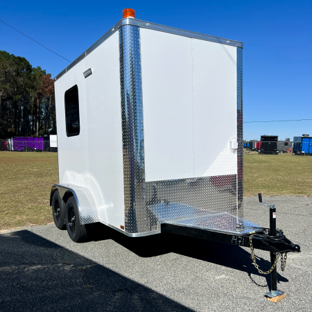New 6X10TA White Splicing Trailer