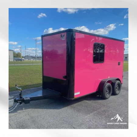 New 6X12TA Pink Pet Grooming Trailer