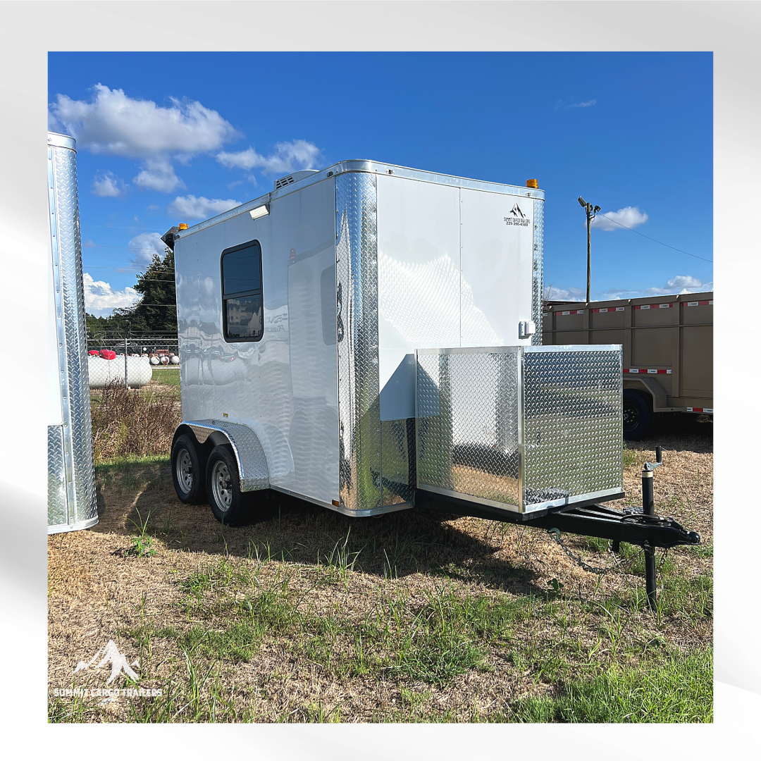 New 6X10TA White Splicing Trailer