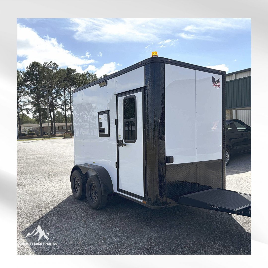 New 6X10TA White Splicing Trailer