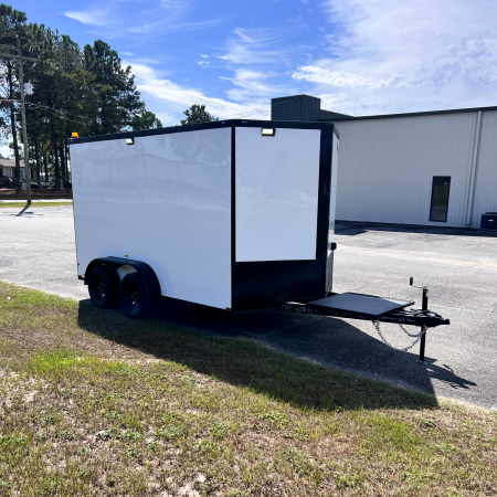New 7X12TA White Splicing Trailer