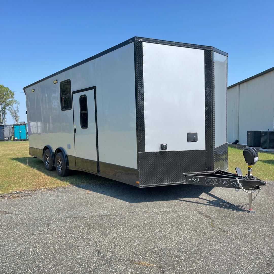 New 8.5X24TA3 Silver Frost Race Ready Trailer