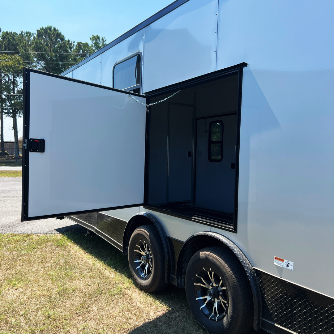 New 8.5X24TA3 Silver Frost Race Ready Trailer
