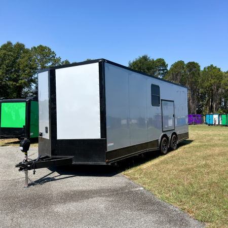 New 8.5X24TA3 Silver Frost Race Ready Trailer