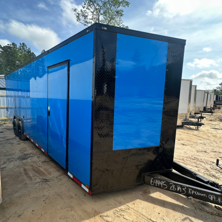 New 8.5X26TA Blue Standard Car Hauler Trailer