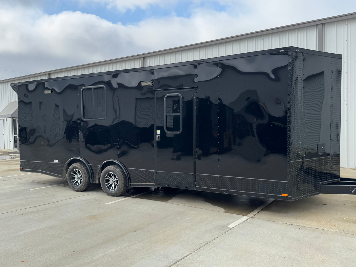 New 8.5X24TA Black Race Ready Trailer