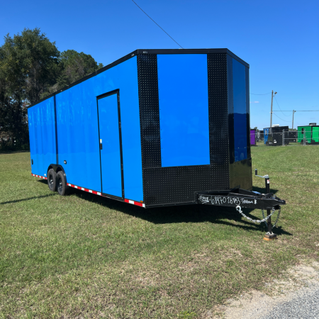 New 8.5X26TA Blue Standard Car Hauler Trailer
