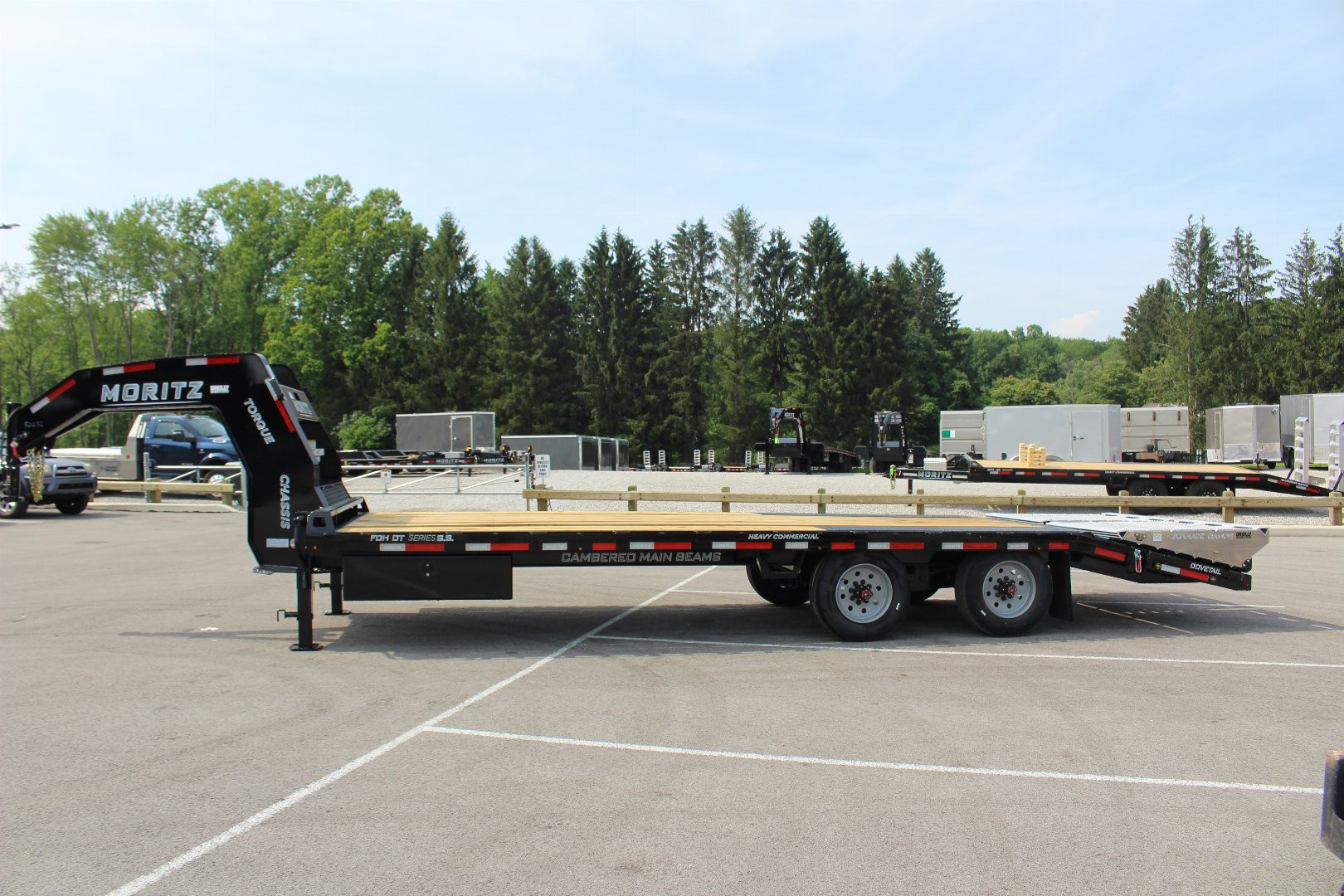 New 2026 MORITZ INTERNATIONAL FDGH DT 8.5' x 20+5' 25900 S.S. Deckover Trailer - 25,900 GVW