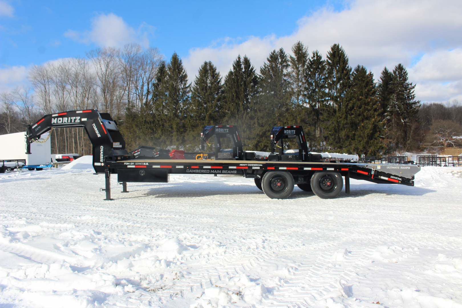 New 2026 MORITZ INTERNATIONAL FDGH DT 8.5' x 20+5' 25900 S.S. Deckover Trailer - 25,900 GVW