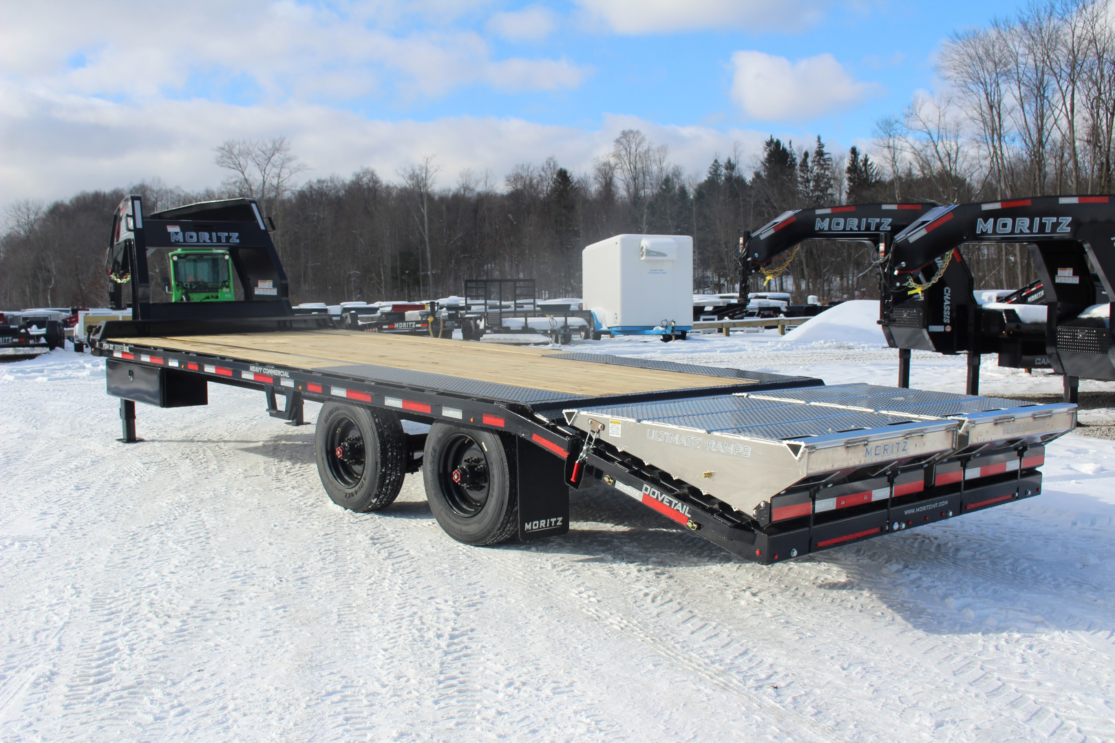 New 2026 MORITZ INTERNATIONAL FDGH DT 8.5' x 20+5' 25900 S.S. Deckover Trailer - 25,900 GVW