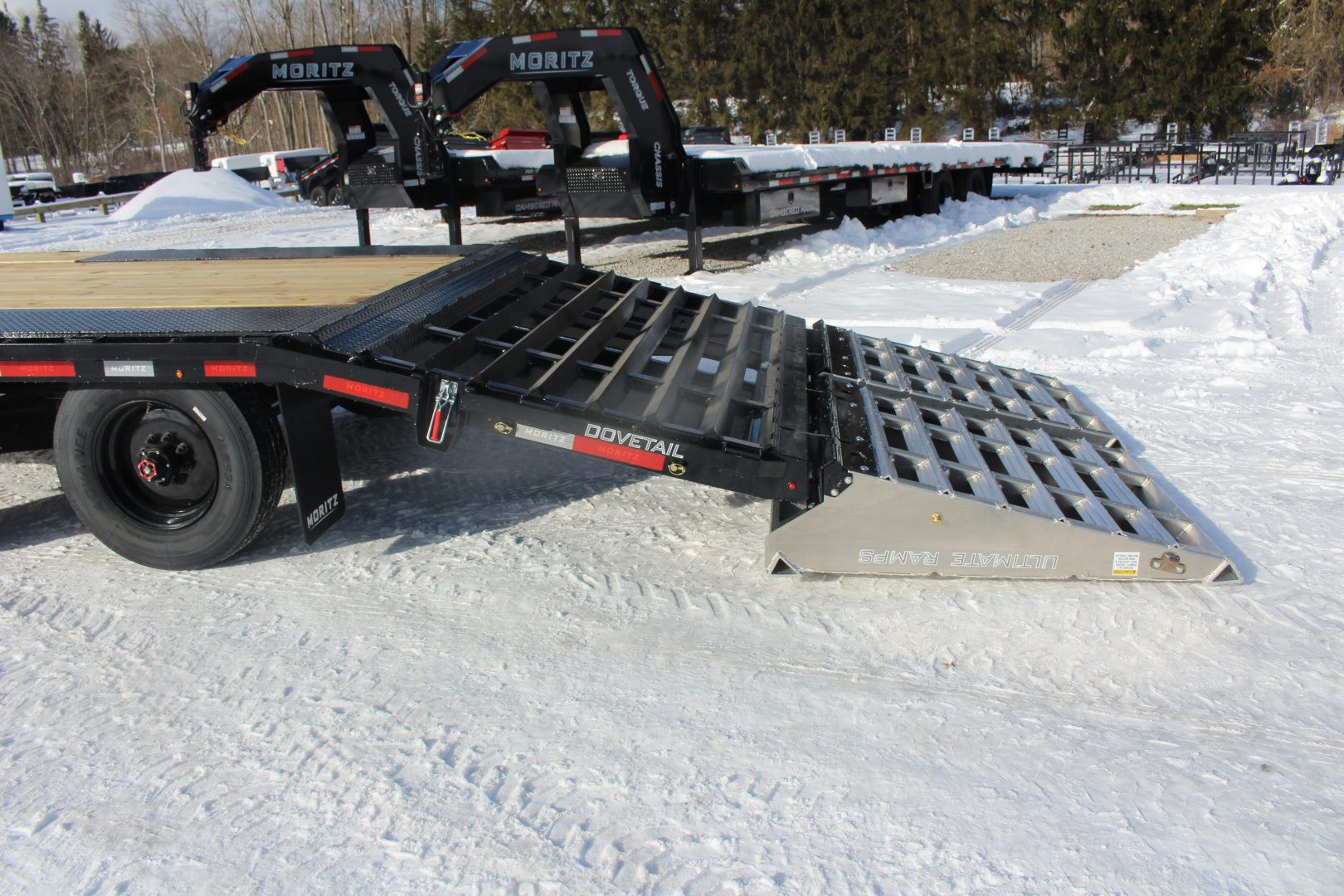 New 2026 MORITZ INTERNATIONAL FDGH DT 8.5' x 20+5' 25900 S.S. Deckover Trailer - 25,900 GVW