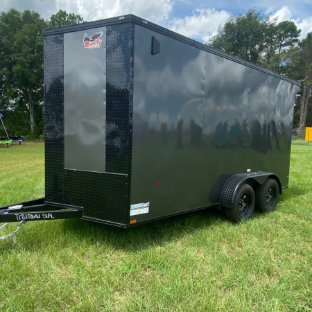 New 7X14TA Charcoal Standard Trailer