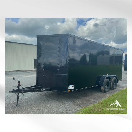 New 7X16TA Black Standard Trailer