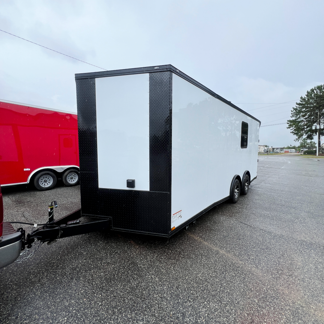 New 8.5X20TA White Race Ready Trailer