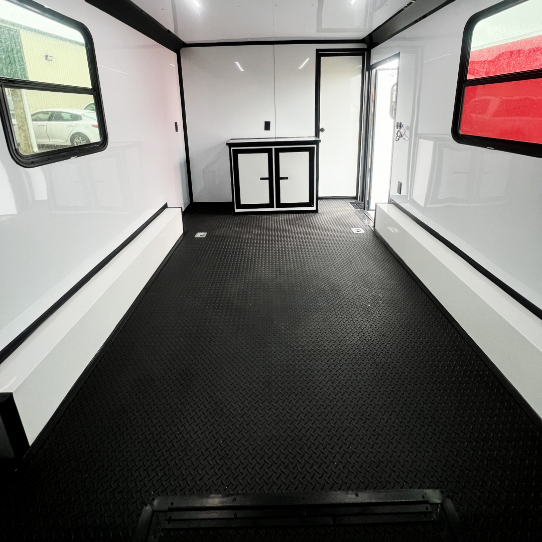 New 8.5X20TA White Race Ready Trailer