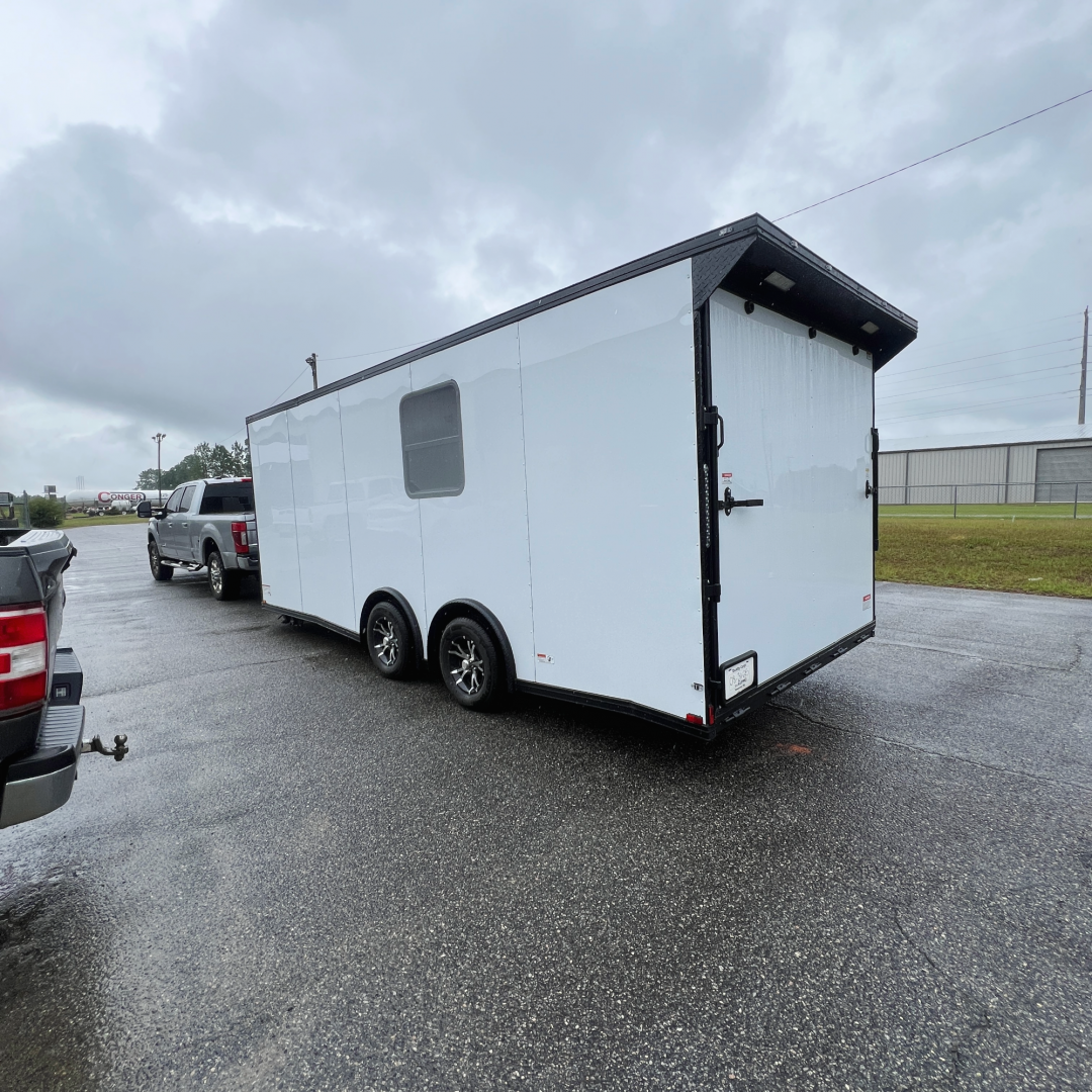 New 8.5X20TA White Race Ready Trailer