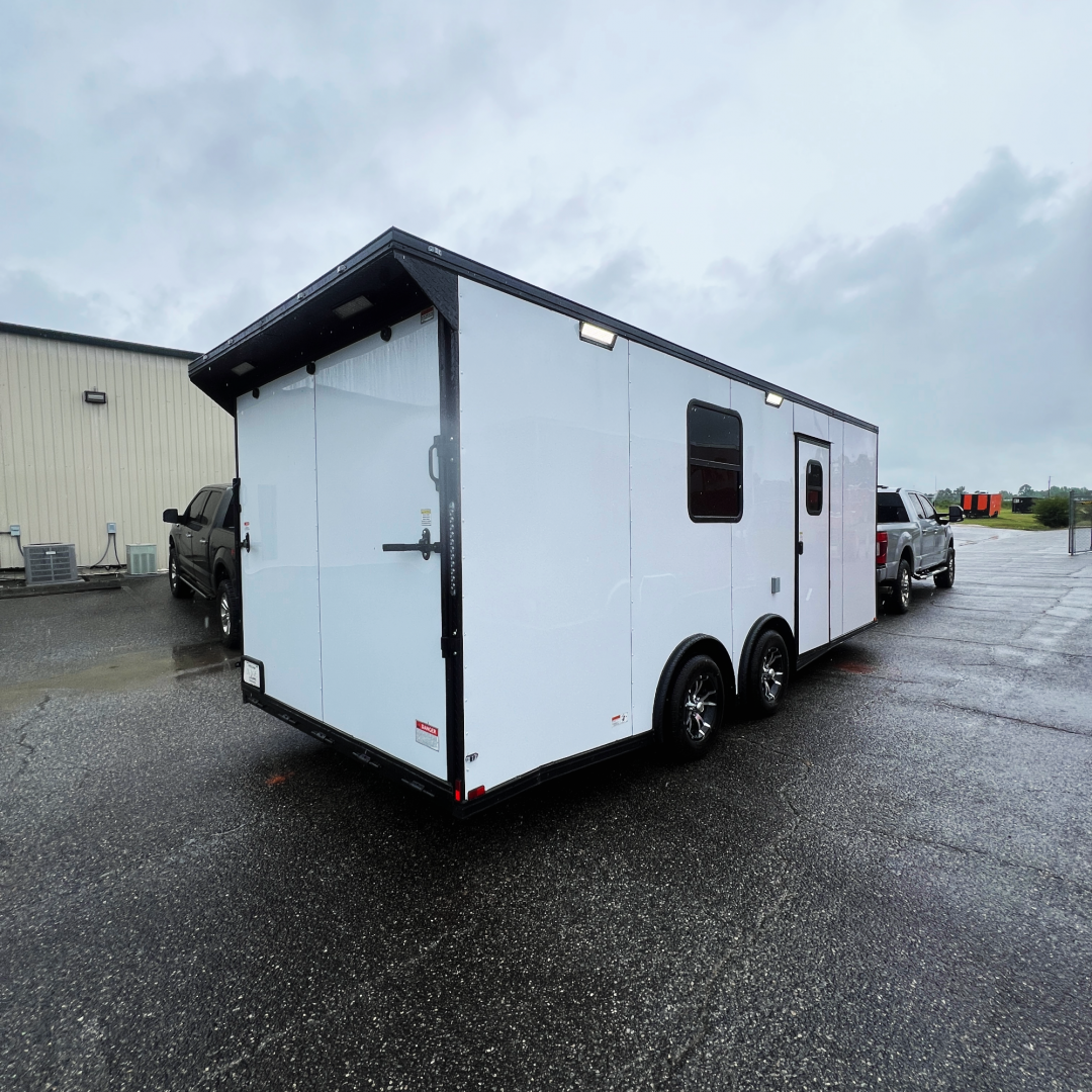New 8.5X20TA White Race Ready Trailer