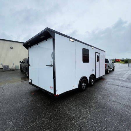 New 8.5X20TA White Race Ready Trailer