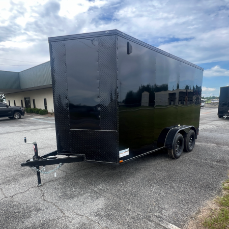 New 7X14TA Black Standard Trailer