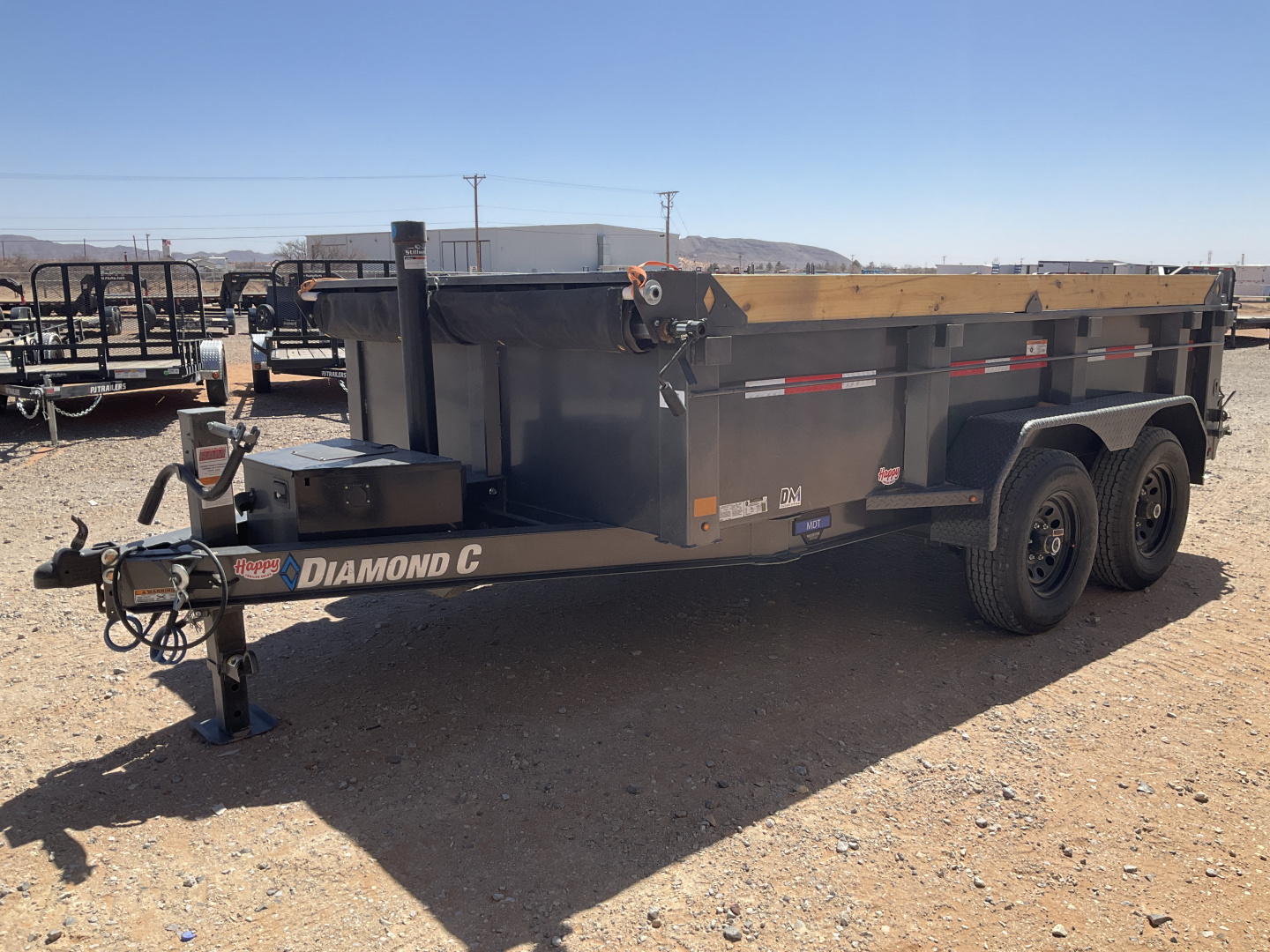 New 2026 Diamond C 77"x12' BP General Duty Telescopic Dump w/ 32" Sides - MDT206 Pacesetter Edition