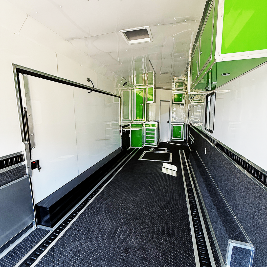 New 8.5X32TTA White Race Ready Trailer