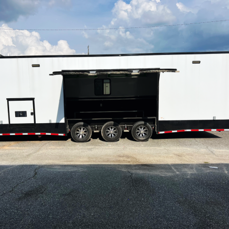 New 8.5X32TTA White Race Ready Trailer