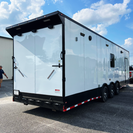 New 8.5X32TTA White Race Ready Trailer
