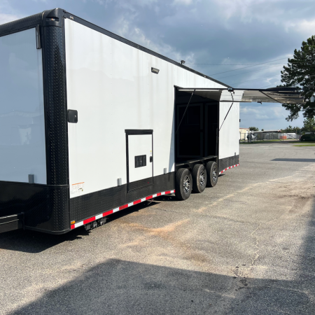 New 8.5X32TTA White Race Ready Trailer