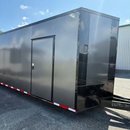 New 8.5X36TTA Charcoal Standard Car Hauler Trailer