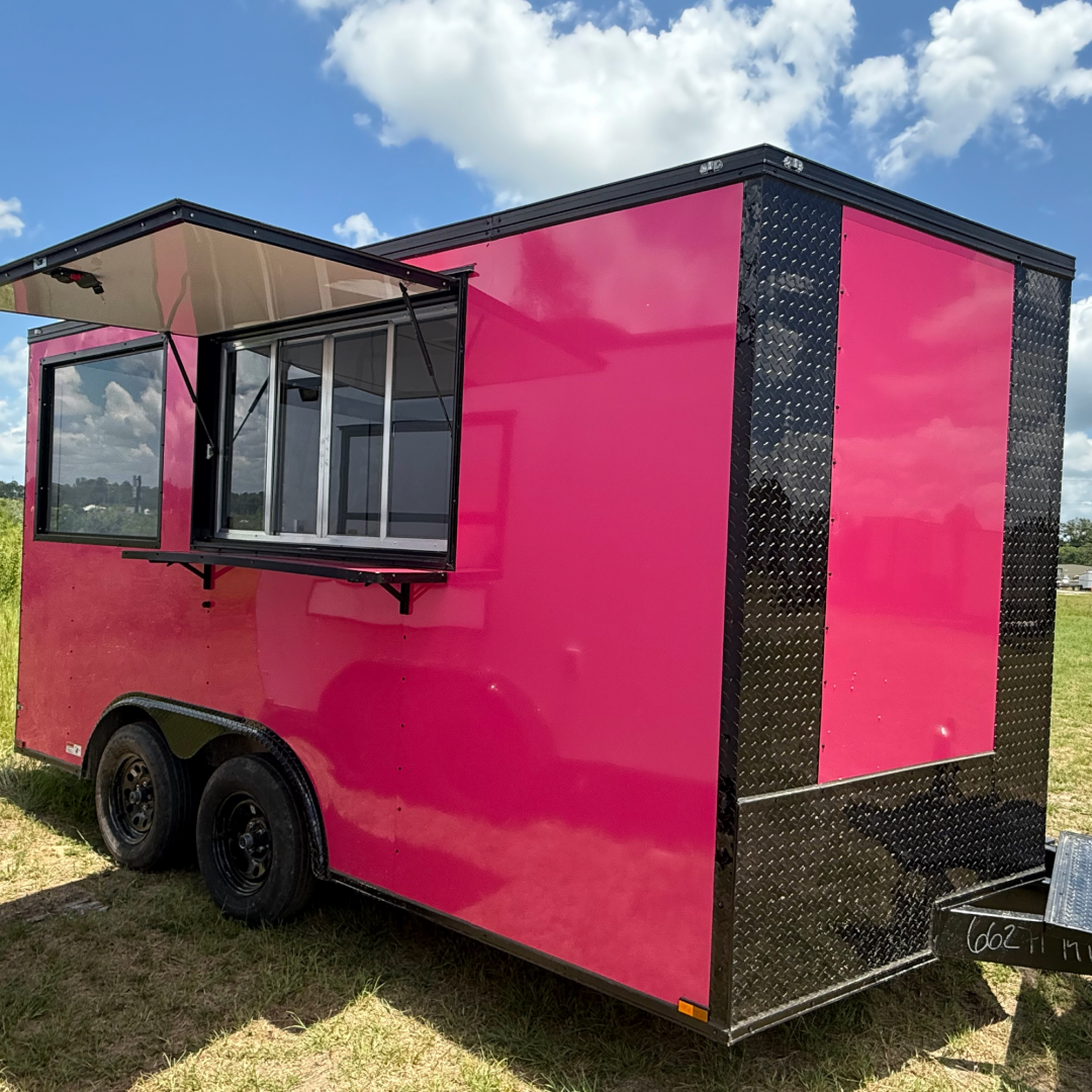New 8.5X14TA Pink Beverage Concession Trailer for sale in Tifton, GA