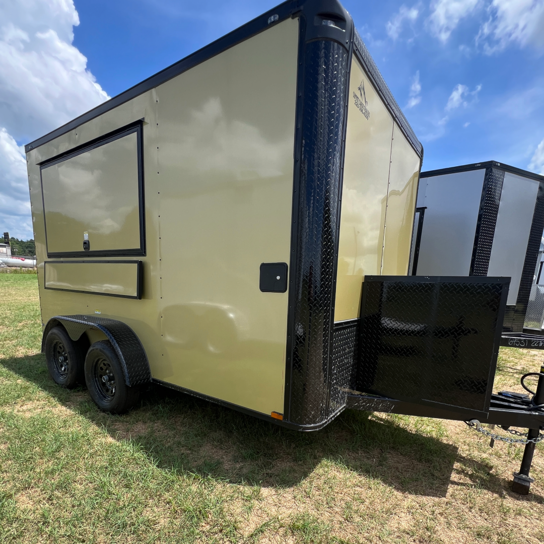 New 7X12TA Copper Beverage Concession Trailer