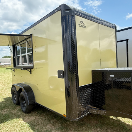 New 7X12TA Copper Beverage Concession Trailer