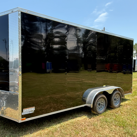 New 7X16TA Black Standard Trailer