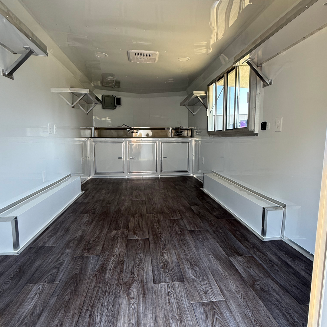 New 8.5X16TA Blue Concession Trailer
