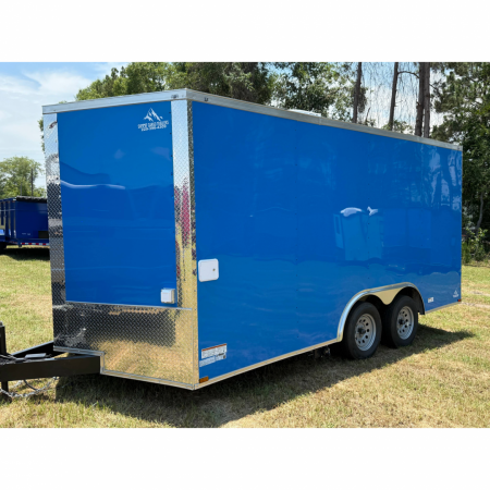 New 8.5X16TA Blue Concession Trailer