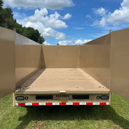 New 7X14TA Tan Dump Trailer