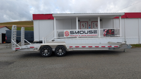 New 2025 EBY 24'6" ALL ALUMINUM Lo Pro Equipment Hauler w/ 6' Standup Ramps