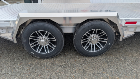 New 2025 EBY 24'6" ALL ALUMINUM Lo Pro Equipment Hauler w/ 6' Standup Ramps