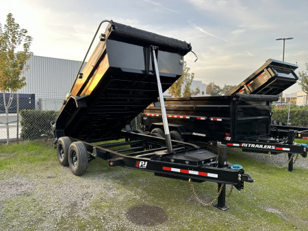 New 2026 PJ Trailers DT 7X14 Dump Trailer