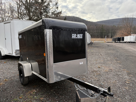 New 2026 CAR MATE TRAILERS 4x8.5 2K Custom Cargo Cargo / Enclosed Trailer with Single Swing Door
