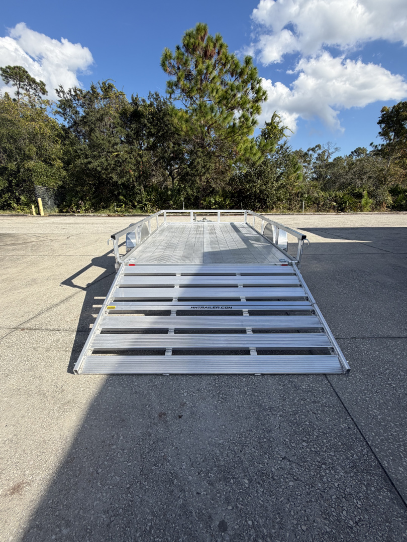 New 2026 H&H Trailers 3K 7x12 Aluminum Rail Side Utility Trailer