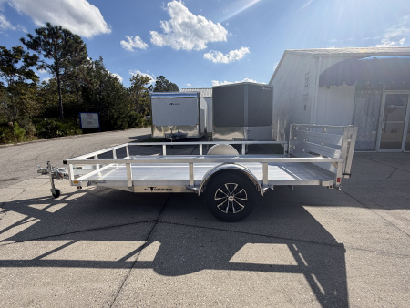 New 2026 H&H Trailers 3K 7x12 Aluminum Rail Side Utility Trailer