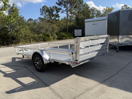 New 2026 H&H Trailers 3K 7x12 Aluminum Rail Side Utility Trailer