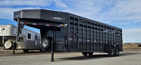 New 2025 TITAN TRAILER Standard 6'8 x 24' Stock Trailer