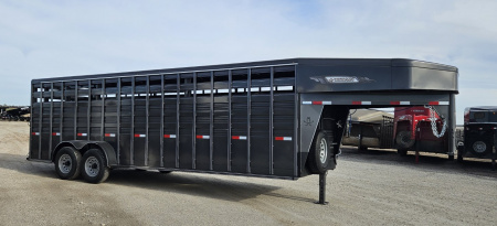 New 2025 TITAN TRAILER Standard 6'8 x 24' Stock Trailer