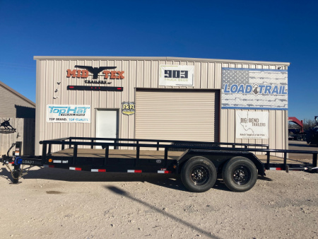 New 2026 Load Trail CH 83  x 20' Tandem Equipment Trailer w/Side Rails