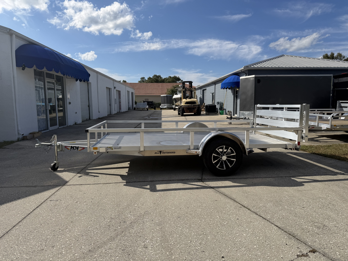 New 2026 H&H Trailers 3K 76X12 Aluminum Rail Side Utility Trailer