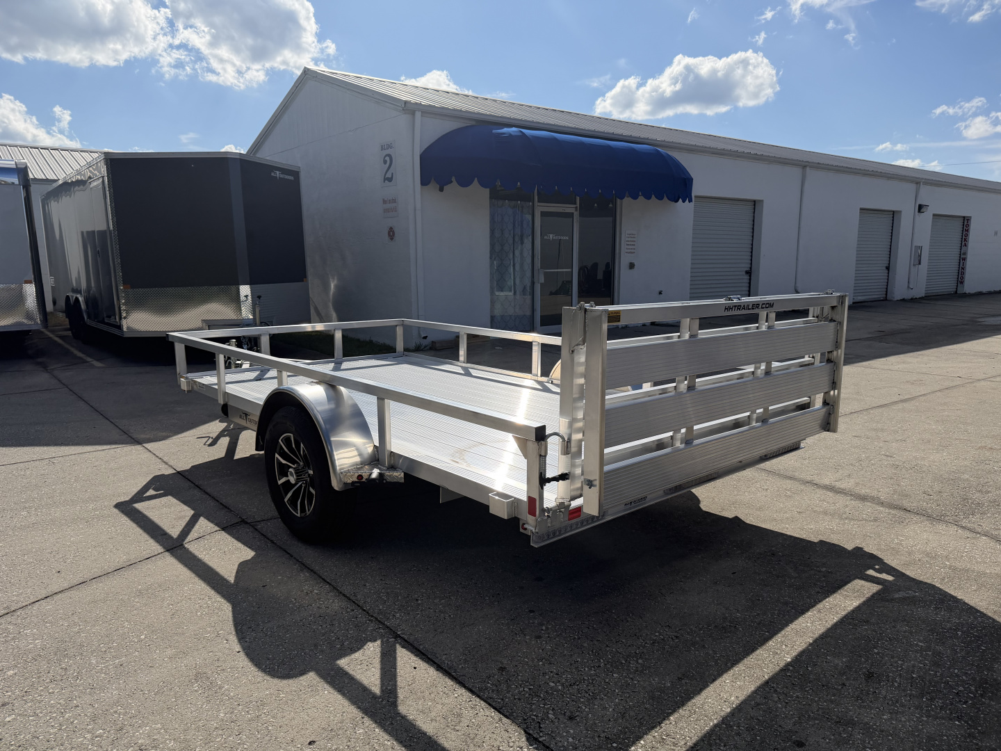 New 2026 H&H Trailers 3K 76X12 Aluminum Rail Side Utility Trailer