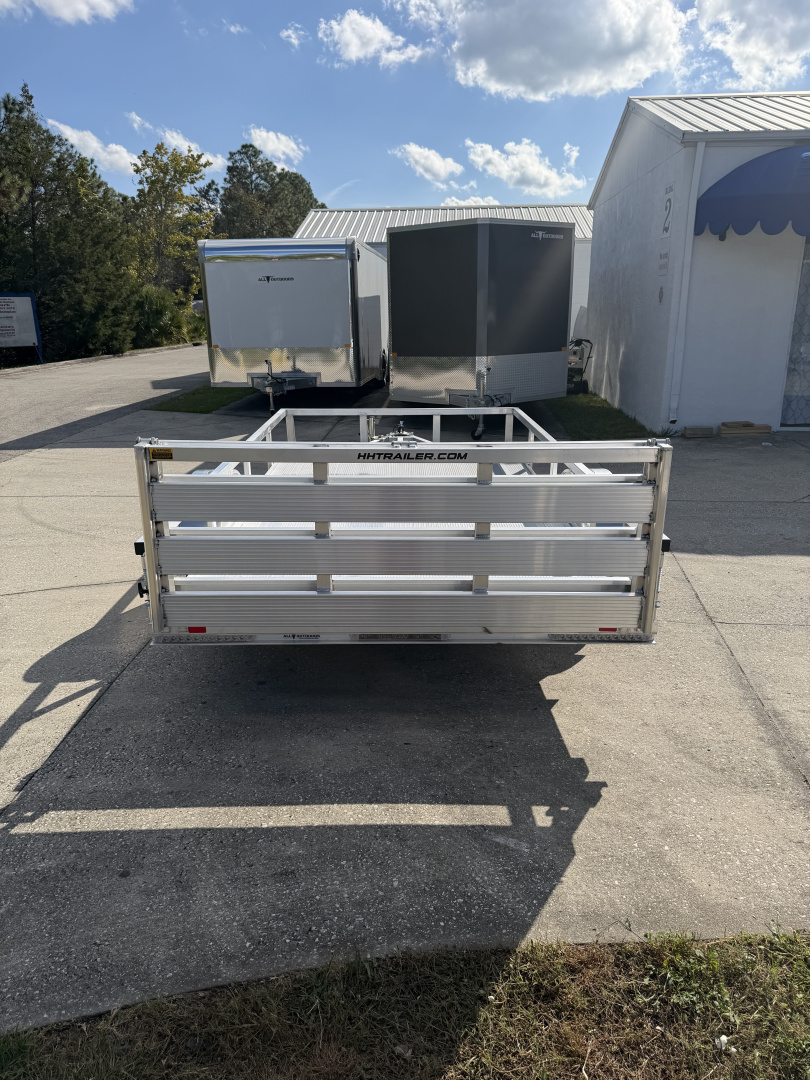 New 2026 H&H Trailers 3K 76X12 Aluminum Rail Side Utility Trailer