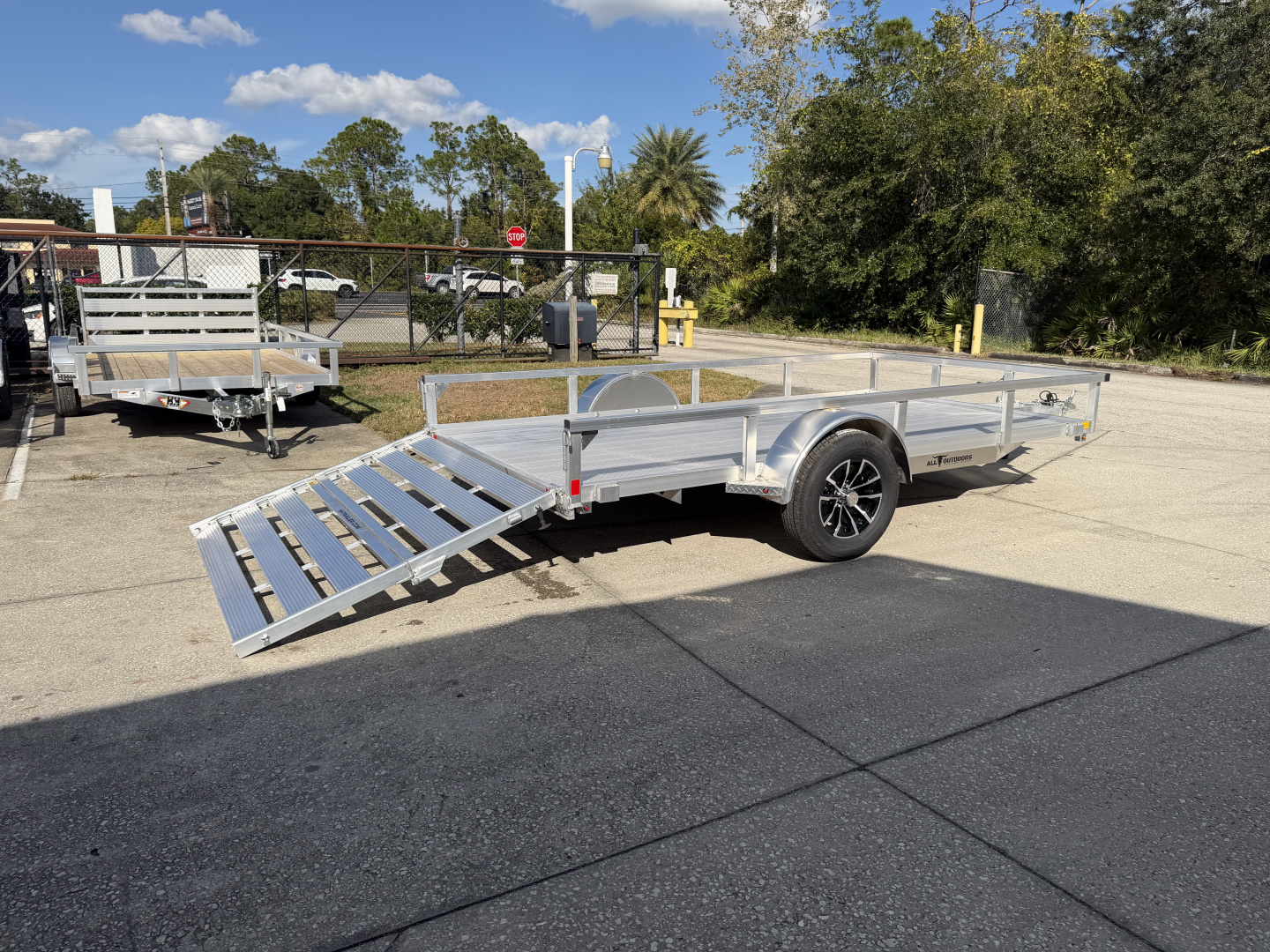 New 2026 H&H Trailers 3K 76X12 Aluminum Rail Side Utility Trailer